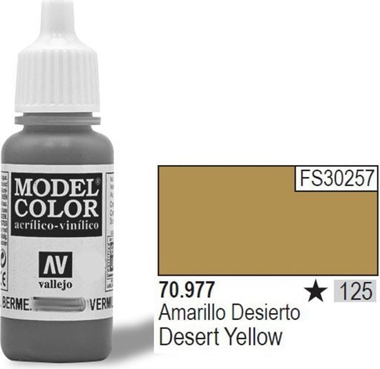 Picture of Vallejo Farba Nr125 Desert Yellow 17ml