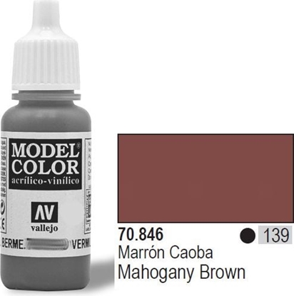Attēls no Vallejo Farba Nr139 Mahogany Brown 17ml - 70846