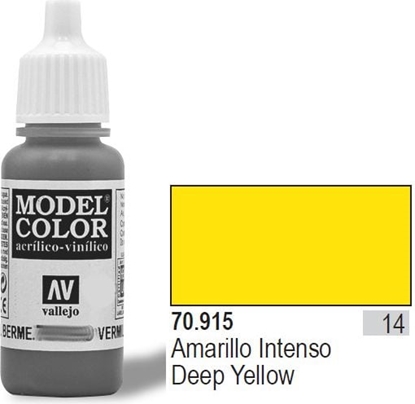 Attēls no Vallejo Farba Nr14 Deep Yellow Matt 17ml - 70915