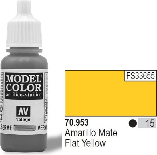Picture of Vallejo Farba Nr15 Flat Yellow Matt 17ml 70953