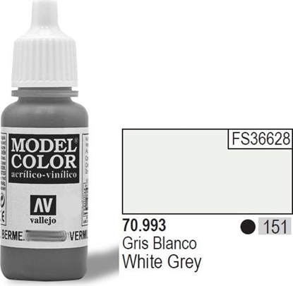 Attēls no Vallejo Farba Nr151 White Grey Matt 17ml - 70993
