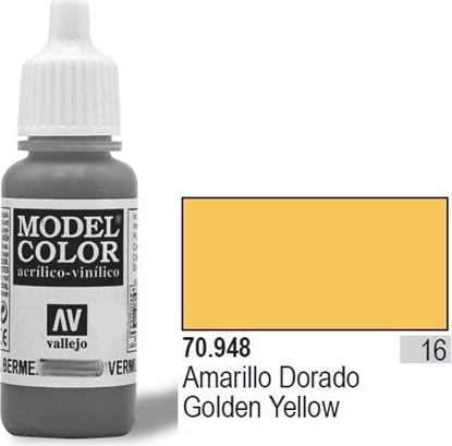 Attēls no Vallejo Farba Nr16 Golden Yellow 17ml - 70948