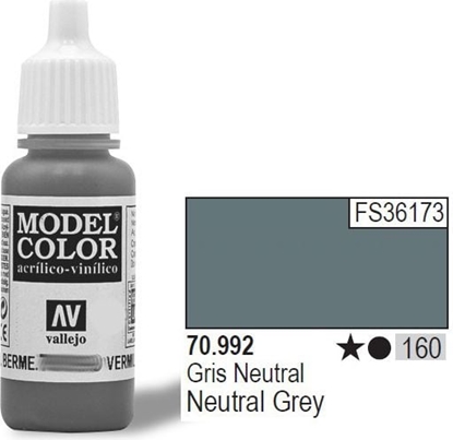 Attēls no Vallejo Farba Nr160 Neutral Grey 17ml (70992)