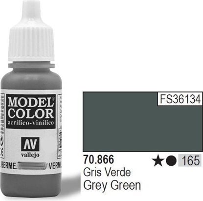 Attēls no Vallejo Farba Nr165 Grey Green 17ml - 70866