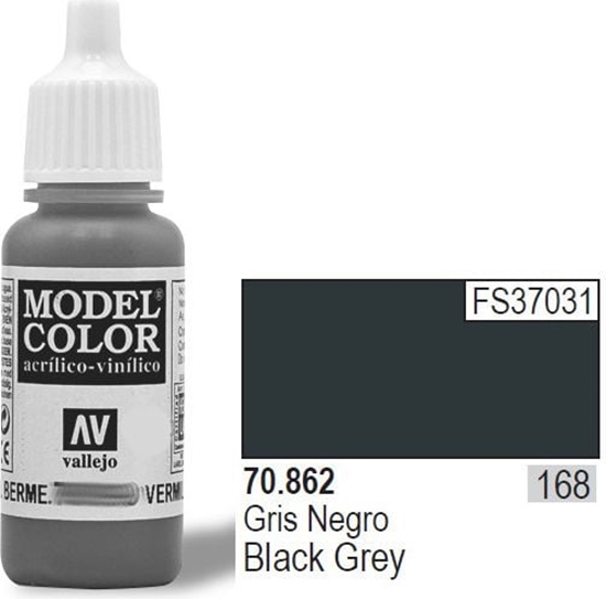 Picture of Vallejo Farba Nr168 Black Grey 17ml - 70862