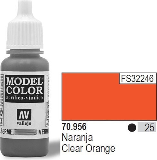 Picture of Vallejo Farba Nr25 Clear Orange 17ml - 70956