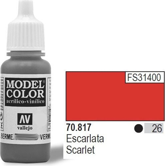 Picture of Vallejo Farba Nr26 Scarlet Matt 17ml