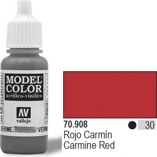 Picture of Vallejo Farba Nr30 Carmine Red Matt 17ml - 70908