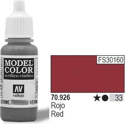 Attēls no Vallejo Farba Nr33 Red Matt 17ml - 70926