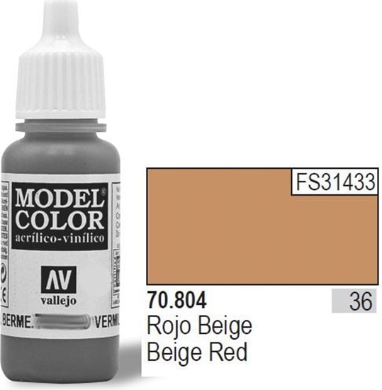 Picture of Vallejo Farba Nr36 Red Beige Matt 17ml - 70804