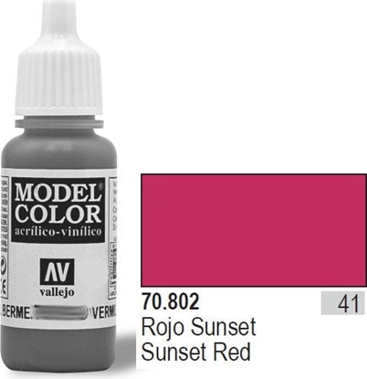 Attēls no Vallejo Farba Nr41 Sunset Red Matt 17ml - 70802
