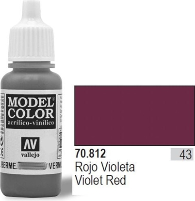 Attēls no Vallejo Farba Nr43 Violet Red Matt 17ml - 70812