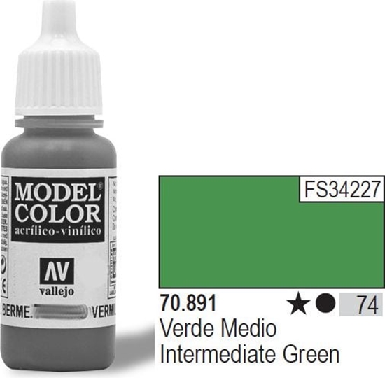 Изображение Vallejo Farba Nr74 Intermed. Green 17ml - 70891