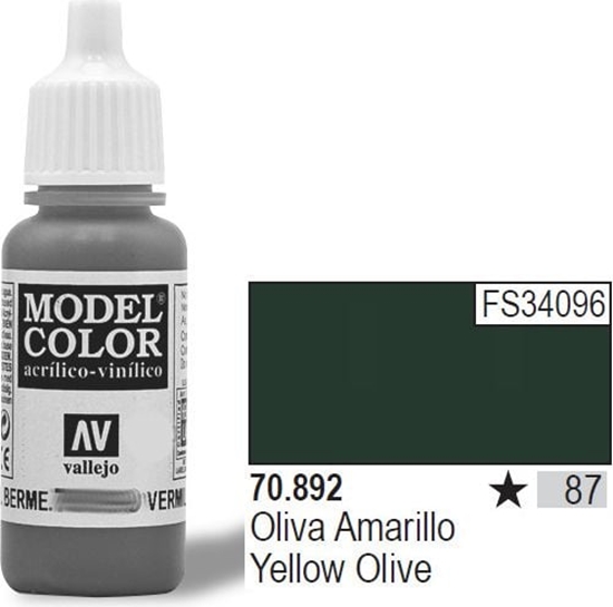 Picture of Vallejo Farba Nr87 Yellow Olive 17ml - 70892