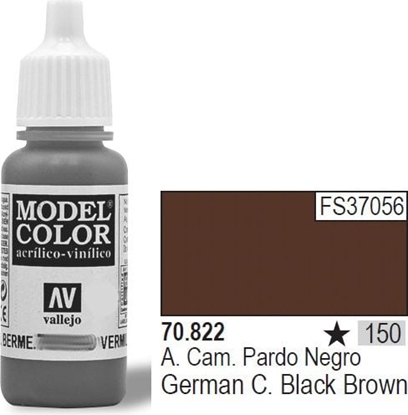 Изображение Vallejo VALLEJO Farba Nr150 German Black 17ml - 70822