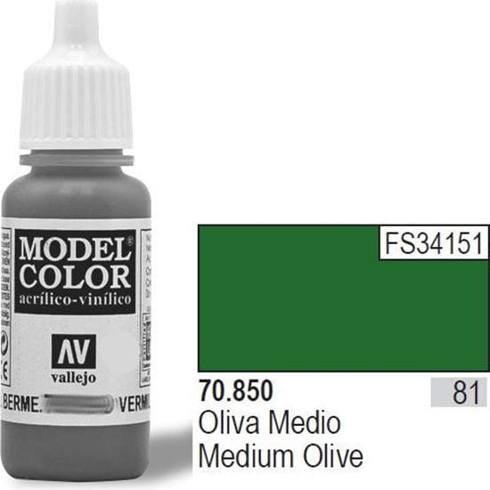 Picture of Vallejo VALLEJO Farba Nr81 Medium Olive 17ml - 70850