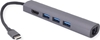 Picture of Value USB Type C docking station, 4K HDMI, 3x USB 3.2 Gen 1, Gigabit Ethernet, grey