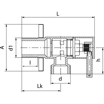 Picture of Valvex Zawór ktowy Vega z gowic ceramiczn 1/2"x1/2"  (1482740)