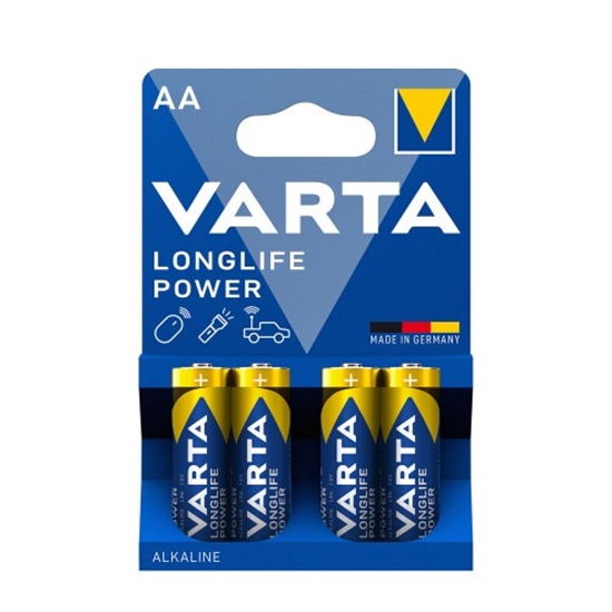 Picture of VARTA Longlife Power Alkaline Baterija AA (1,5V) B4, cena par blisteri 4 gab.