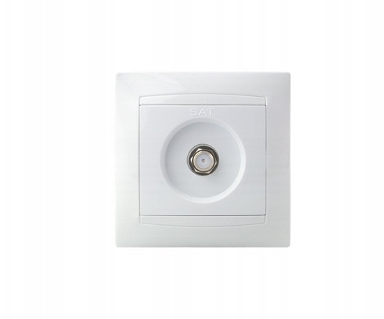 Picture of VCX Gniazdo Antenowe Satelitarne z ramk typu F RTV WESA Biae