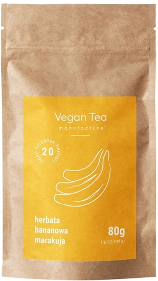 Picture of Vegan Tea Herbata owocowa Bananowa Marakuja - opakowanie uzupeniajce 80g