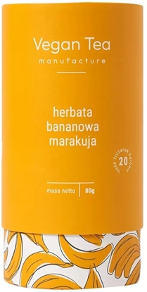 Attēls no Vegan Tea Herbata owocowa Bananowa Marakuja 80g