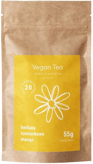 Picture of Vegan Tea Herbata zioowo-owocowa Rumiankowe Mango - opakowanie uzupeniajce 55g