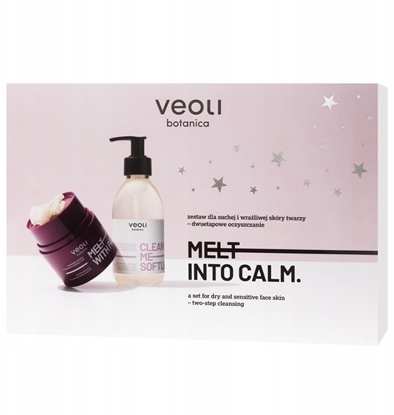 Attēls no VEOLI BOTANICA_SET Melt Into Calm maseko do demakijau 40g + el do mycia twarzy 190ml