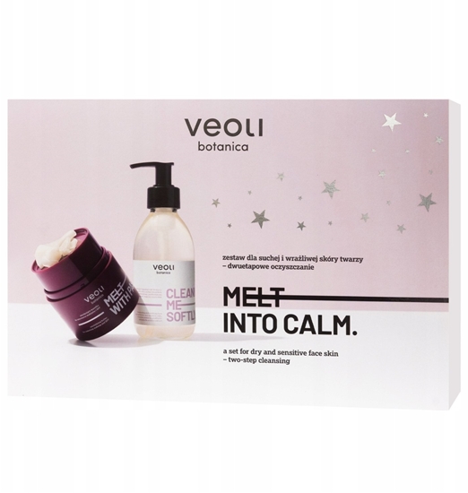 Изображение VEOLI BOTANICA_SET Melt Into Calm maseko do demakijau 40g + el do mycia twarzy 190ml