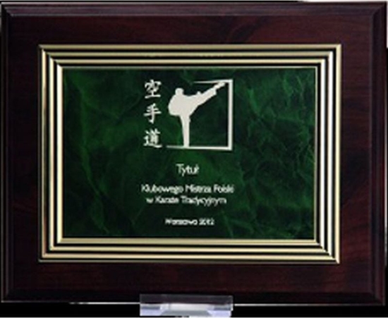 Picture of Victoria Sport Dyplom z tworzywa sztucznego z grawerem na zotej blaszce