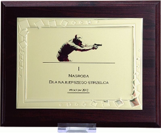 Picture of Victoria Sport Dyplom z tworzywa sztucznego z metalow blaszk grawerowany