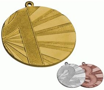 Изображение Victoria Sport Medal zoty stalowy pierwsze miejsce