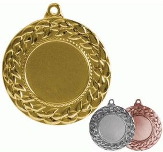 Изображение Victoria Sport Medal zoty z miejscem na emblemat 25 mm - medal stalowy