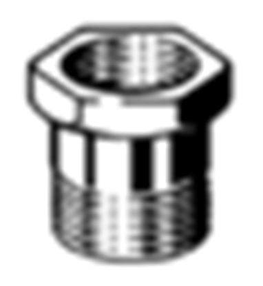 Изображение Viega Nypel redukcyjny 1/2x3/8" gwint wewntrzny/zewntrzny brz - 446666