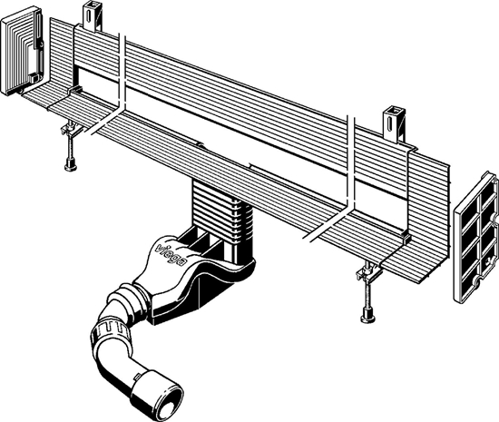 Picture of Viega Odpyw liniowy bez rusztu cienny Advantix Vario 120cm (736552)