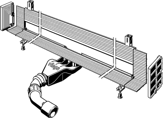 Picture of Viega Odpyw liniowy bez rusztu cienny Advantix Vario 120cm (736736)