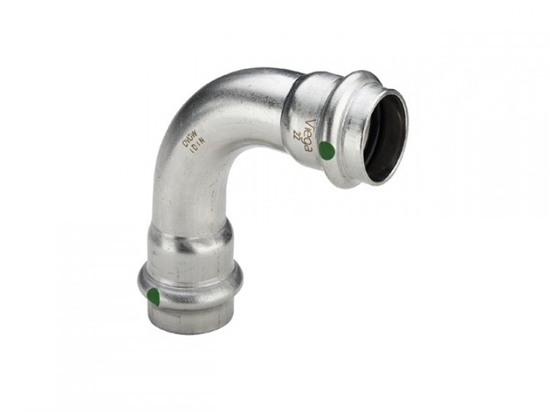 Изображение Viega uk 90° Ø=18mm inox - 435646