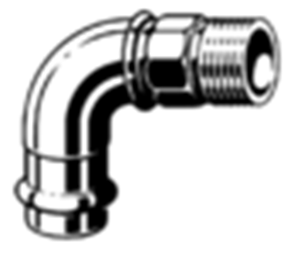 Picture of Viega uk przejciowy Profipress 22mm x 3/4" brz (345778)