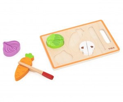 Изображение Viga 44790 Zabawa w krojenie  kolorowe warzywa