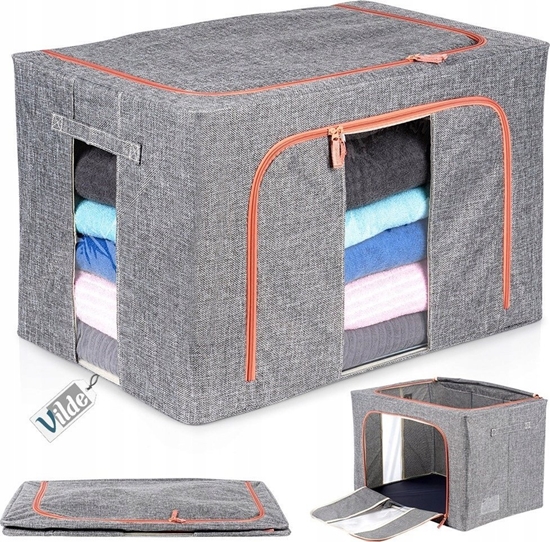 Picture of Vilde Pokrowiec na Pociel Koce Poduszki Ubrania Zapinany Solidny VILDE 100l