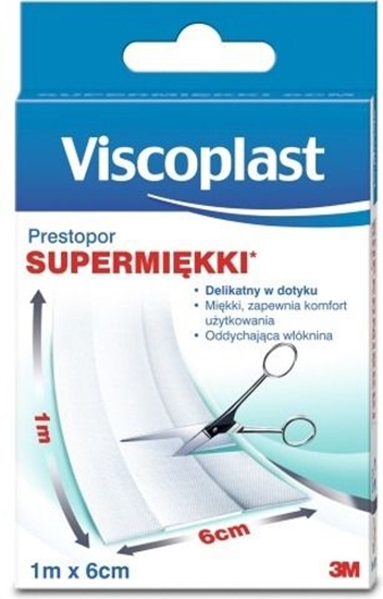 Picture of Viscoplast Plaster do cicia supermikki 1mx6cm Prestopor Viscoplast roz. uniw