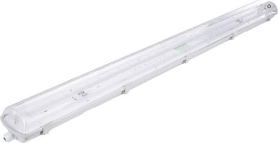 Picture of Volteno Oprawa hermetyczna pod tuby LED 2x120cm Szara IP65 ABS + PS 126,5x11,2x8,3cm VO0639