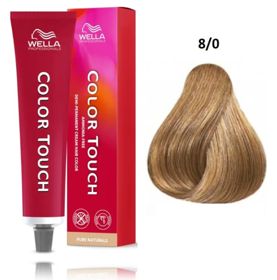 Picture of Wella Professionals Color Touch Pure Naturals 8/0 Hair Color 60 ml