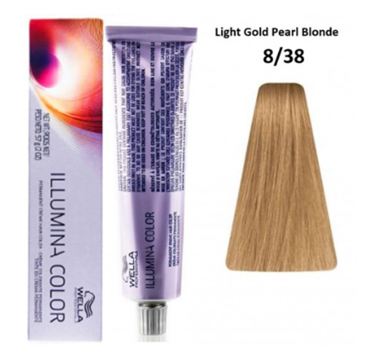 Изображение Wella Professionals Illumina Color 8/38 Hair Color 60 ml