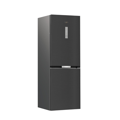 Attēls no Whirlpool Refrigerator | WHK 26362 XBR4E | Energy efficiency class E | Free standing | Combi | Height 186.5 cm | No Frost system | Fridge net capacity 201 L | Freezer net capacity 106 L | Display | 37 dB | Black