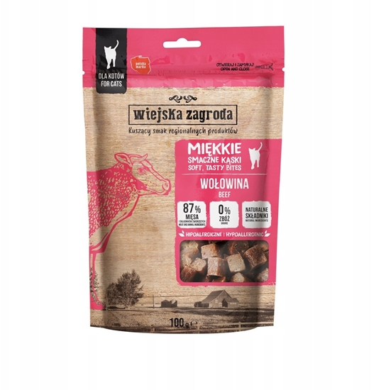 Picture of Wiejska Zagroda Przysmak dla kota Mikkie smaczne kski Woowina 100g