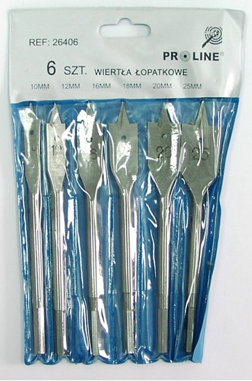 Picture of Wierto Mega do drewna opatkowe szecioktne 10 12 16 18 20 25mm zestaw (26406)