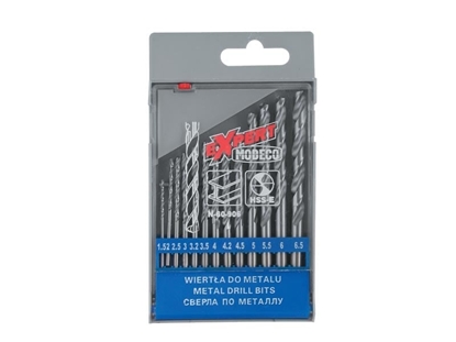 Picture of Wierto Modeco do metalu HSS walcowe 1,5 2 4,5 4 5,5 5 3 2,5 3,5 4,2 6 3,2 6,5mm zestaw (MN-60-906)
