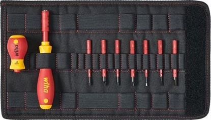 Изображение Wiha Wkrtak i zestaw bitów slimVario paski, Phillips, Pozidriv 9 czsci w torbie (41232)