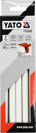 Picture of Wkady klejowe Yato 11 mm x 200 mm biae 5 szt. YT-82438